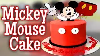 Mickey Mouse cake | Mickey Mouse cake tutorial | cake for beginners | step by step