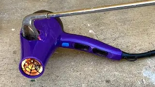 Purple Hair Dryer Destruction