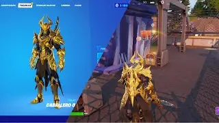 Gameplay Caballero Omega Estilo Dorado Final (Aurum Eques) Fortnite!