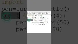 Drawing simple square using python