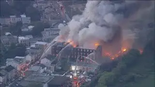 Massive fire rips through warehouse, damages other buildings in Pennsylvania
