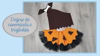 Como hacer un disfraz de troglodita o cavernícola para niña