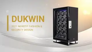 12 Watch Winder with Fingerprint Lock LCD Remote Control Quiet Mabuchi Motors