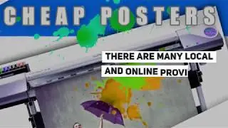 Where to Buy Cheap Poster Printing Near Me?