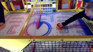 Pac man air hockey