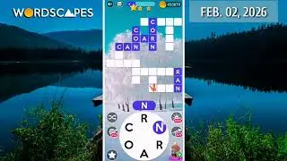 Wordscapes Daily Puzzle February 2, 2026 gameplay | Answers | Solution