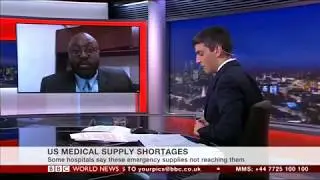 Interview with Dr. Berry Pierre & BBC World News to discuss the IV normal saline shortage