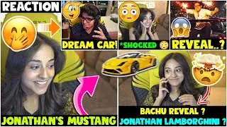 JONATHAN'S LAMBORGHINI REVEALLED 🤯 BACHU Reaction On JONATHAN'S MUSTANG 🔥 #jonathan #bachuuu #bgmi