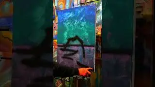 Ekspres painting - volcanic  #action #painting #malarstwo #polska #sztuka #art #surrealart #natura