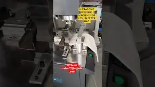 Liquid filter bag ultrasonic welding machine || Automatic filter bag manufacturing machines