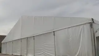 Take a look inside the migrant tent in Northeast El Paso