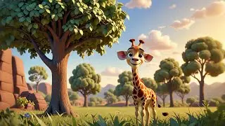 Seven Little Giraffes Stretch Up Tall | Giraffe Song for Kids | Nursery Rhymes and Learning Songs