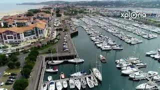 Station Littorale d'Hendaye, France, 2019.07 aerial video