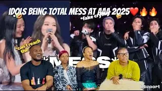Our Reaction To| Idols being total mess 🤣 at Asia Artist Award 2025 *(AAA 2025) funniest moments*