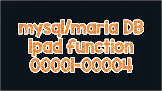 mysql lpad function