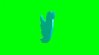 3D Rotating Twitter Logo Animation (green screen) + FREE DOWNLOAD