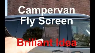 Campervan Fly Screen for sliding side windows