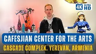 [4K] Going to the Cafesjian Center for the Arts in Yerevan 🖼️ Cascade complex 🥐 Dinner in Salut Cafe