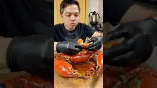 Spicy Coconut Crab Claws Chilli Sauce Mukbang #asmr #mukbang #spicycrab #spicyseafood #coconutcrab