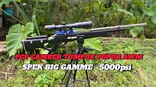 PCP JAWA CHEMBER TUMPUK 5000psi DENGAN POPOR AWM HITAM 🔥🔥🔥