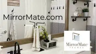 @bright.light.interior shows how to build a mirror frame & install it in minutes with MirrorMate