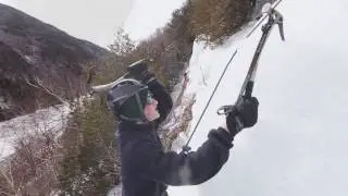 Scouts Ice Climbing at Summit High Adventure Base in New York