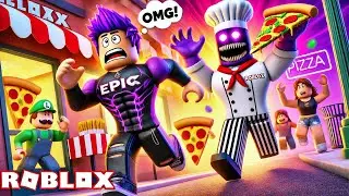 THIS PIZZA CHEF IS CURSED ! RUN FOR YOUR LIFE! ROBLOX ESCAPE PAPA Pizza's Pizzeria! ( Scary Obby )