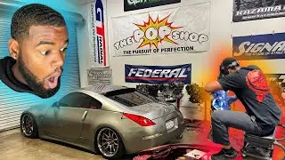 HR 350Z GETS A WELDED DIFFERENTIAL AT THE P.O.P. SHOP!! DONUTS, BURNOUTS, DRIFTING, & MORE!!