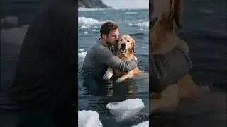 He Jumped Into the Frozen Lake Without Hesitation to Save a Dog
