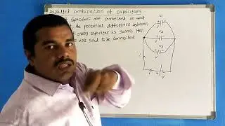 parallel combination of capacitors || capacitors connected in parallel || resultant capacitance ||