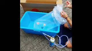 Mobile oxygen for fish transport