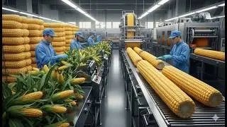 How People Process 10,000 Pounds of Corn A Complete Schematic Diagram of a Modern Factory