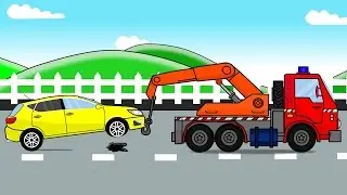 Auto Tow Truck and Car Factory - Fairy tales about cars and colorful vehicles