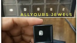 9 PCS PIE CUT DIAMOND OF EMERALD SHAPE