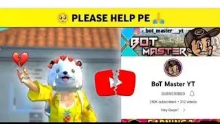 😔Bot Master Yt ka youtube channel Delete ho gya hai bhai log please 🙏 Master ko support karna