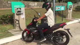 (Tutorial) How to fill motorcycle tyre pressure
