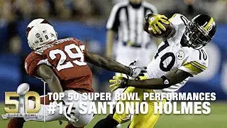 #17: Santonio Holmes Super Bowl XLIII Highlights | Steelers vs. Cardinals | Top 50 SB Performances