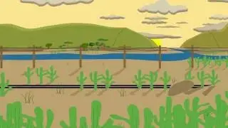 Animated_Illustrated | Time Lapse Sunrise Animation - Cartoon