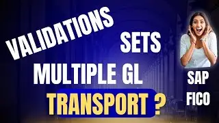 Validation with Multiple GL Accounts #SAPFICO SETS, MESSAGE CLASS, TRANSPORT VALIDATION AND SETS