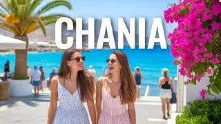 Chania Crete Walking Tour 4K 🇬🇷 | Old Town, Venetian Harbor & Local Streets
