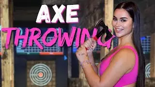 First Time Axe Throwing&mdash;Who Cheated?! 🎯😂