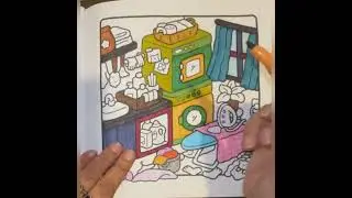 Laundry room colouring for relaxation & calmness#colouringmellow #art #cocowyo #cocowyocoloringbook 