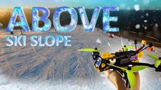 Cinematic flying above SKI SLOPE│CINEMATIC 4K