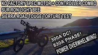 KO F-Spec Motor + Controller Combo Light Bee Sierra Road Touge Torture Test 300A DC 830A Phase