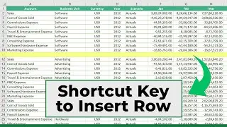 Shortcut Keys to Insert Rows in Excel (Excel Shortcuts)