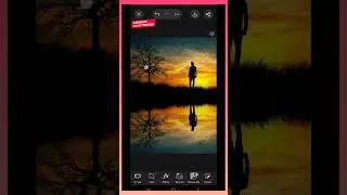 Creative Sunset photo editing tutorial 27 🔥📷 #sunset #picsart #sunsetediting #picsartediting