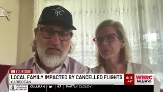 Local family impacted by cancelled flights in Caribbean after American presence in Venezuela