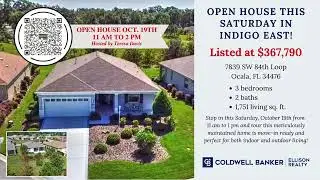 Ellison Realty - Ocala Florida Open House Alert this Saturday, 7839 SW 84th Loop, Ocala, FL 34476