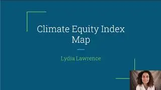 Climate Equity Index Map
