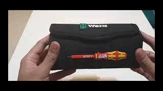 Unboxing of Wera Insulated screwdriver set. Slim Design